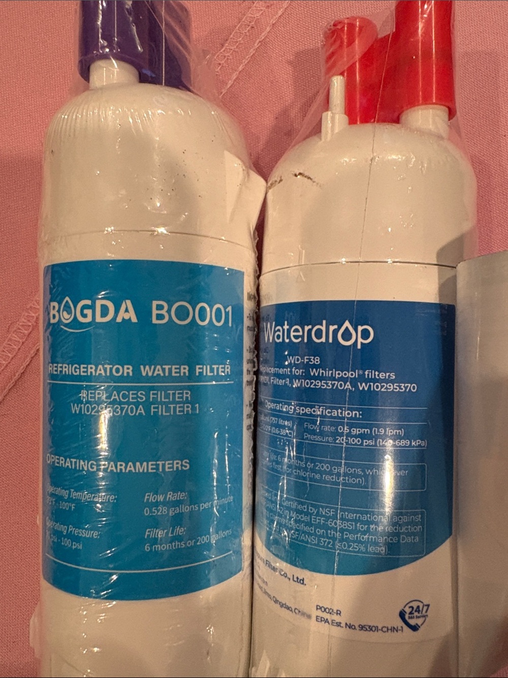 2 - W10295370A Refrigerator Water Filters